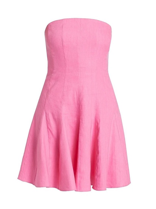 Milly Dresses & Skirts - Milly Women’s Cameron Solid Linen Strapless Dress